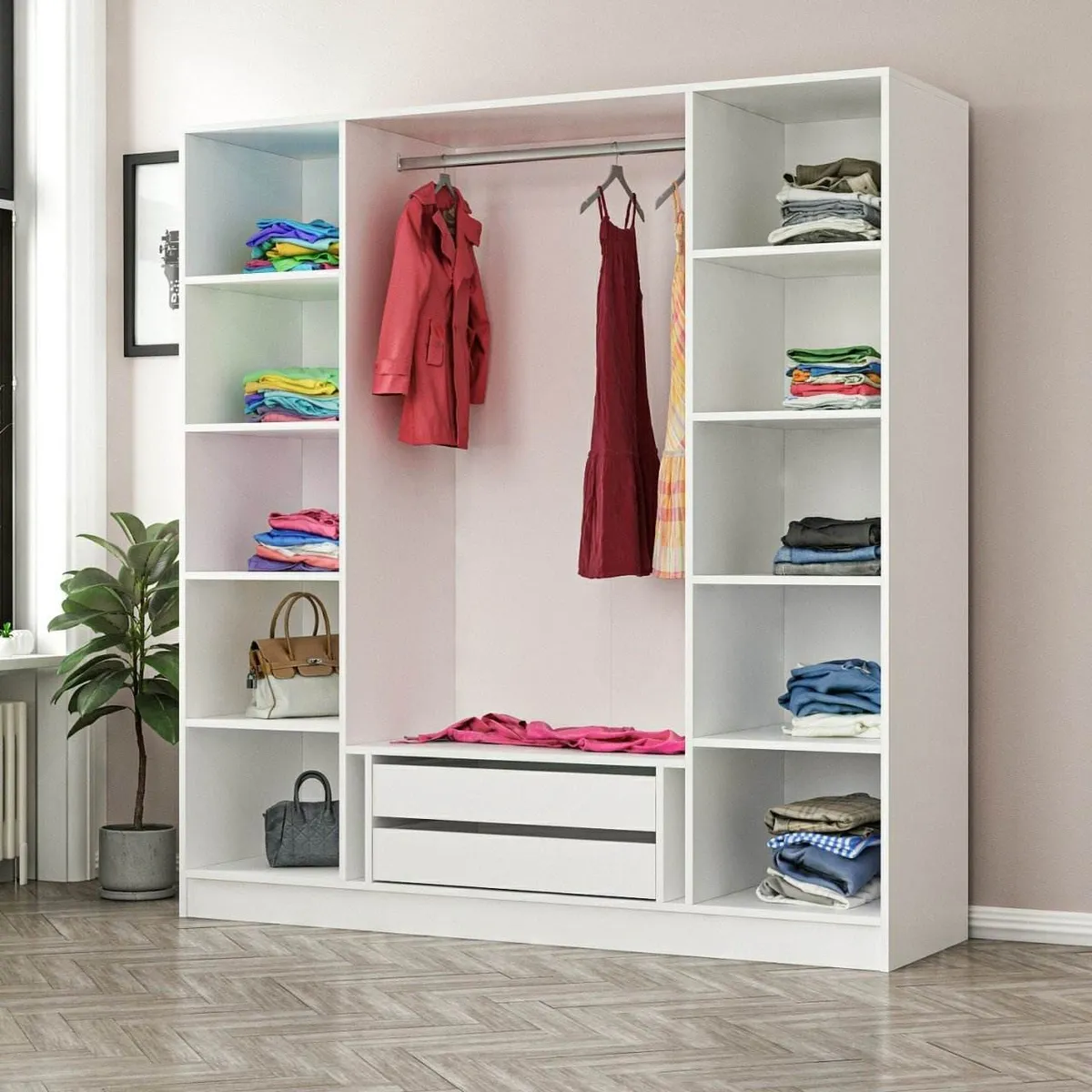 Dressing 4 Portes avec Miroir