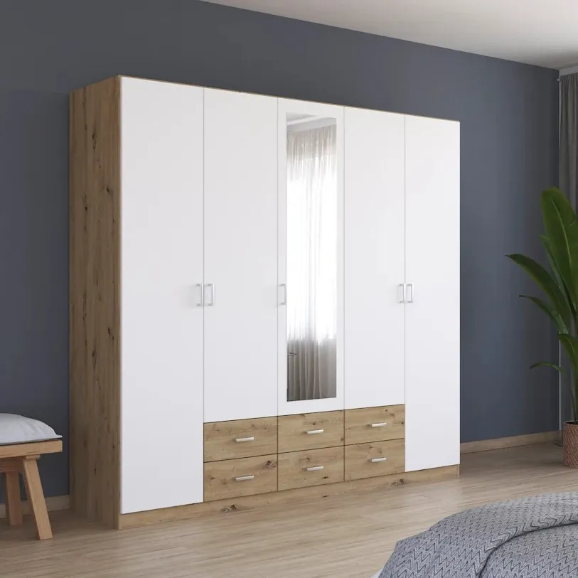 Dressing 5 Portes avec Miroir